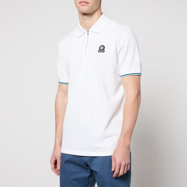 Sandbanks Organic Cotton-Piqué Zipped Polo Shirt