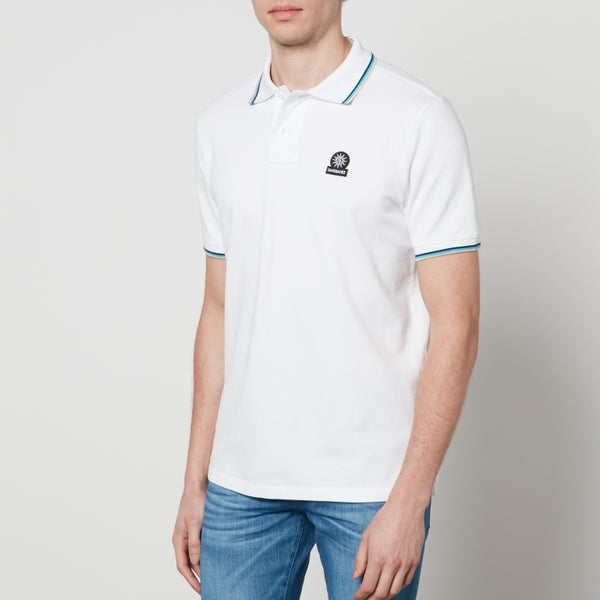 Sandbanks Logo-Appliquéd Cotton-Piqué Tipped Polo Shirt