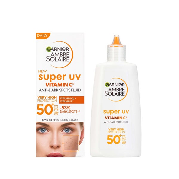 Garnier Ambre Solaire Super UV Vitamin C Facial Fluid for Daily Use SPF 50+ 40ml