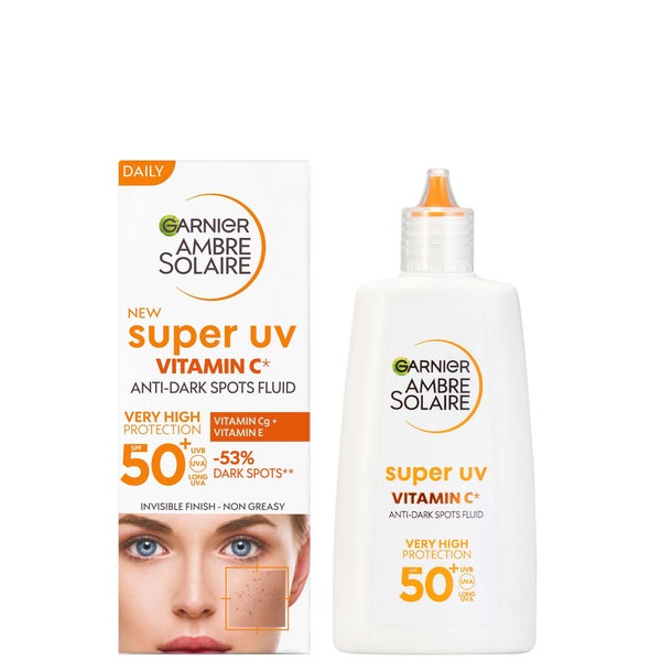 Garnier Ambre Solaire Super UV Vitamin C Facial Fluid for Daily Use SPF 50+ 40ml