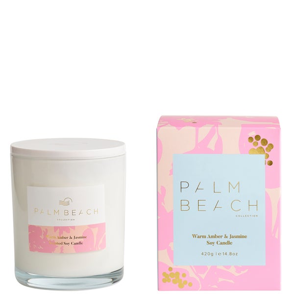 Palm Beach Collection Limited Edition Warm Amber and Jasmine Standard Candle 420g