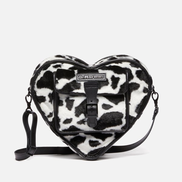 Dr. Martens Heart Leather and  Faux Fur Backpack