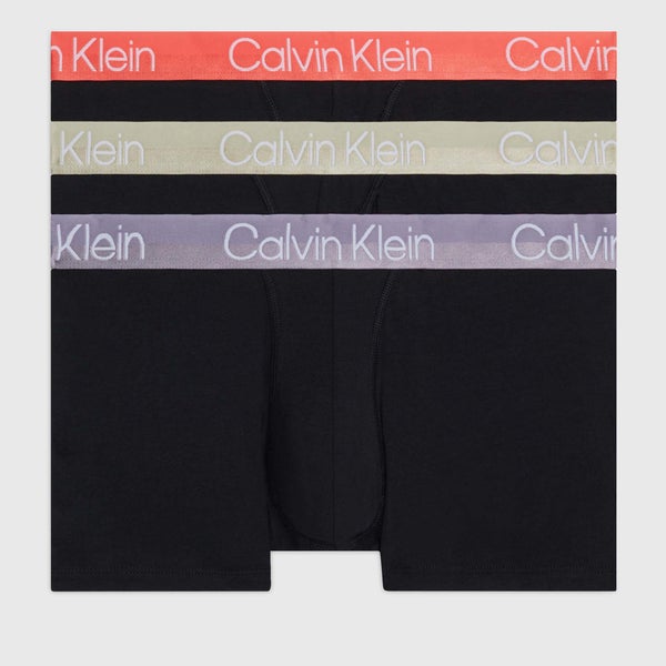 Calvin Klein 3 Pack Cotton-Blend Boxer Trunks