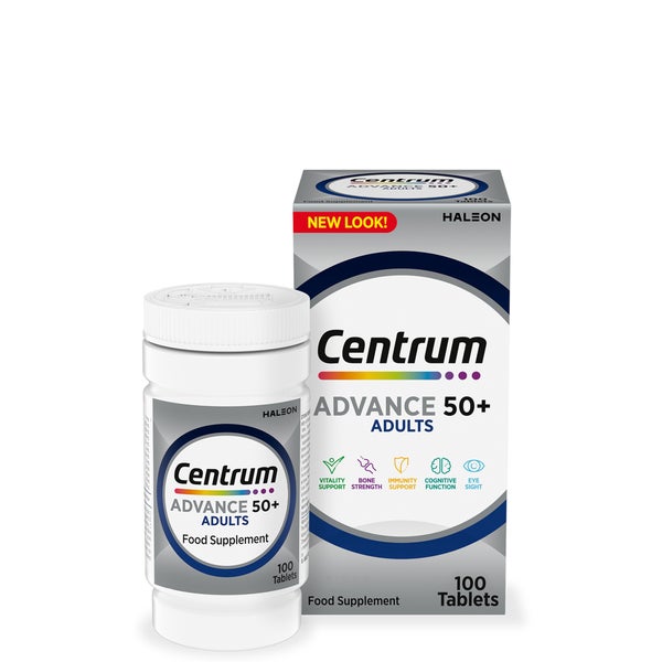 Centrum Advance 50+ Multivitamins and Minerals Tablets - 100 Tablets