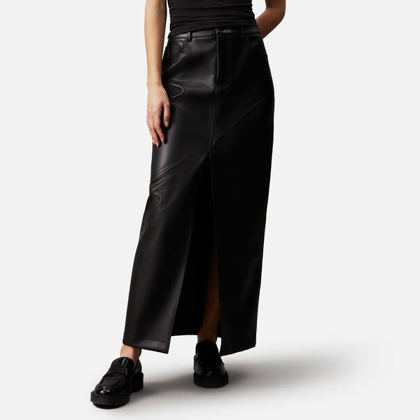 Calvin Klein Jeans Faux Leather Maxi Skirt
