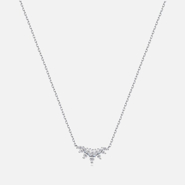 Carat London Women's Tulisa Marquise Necklace - Silver