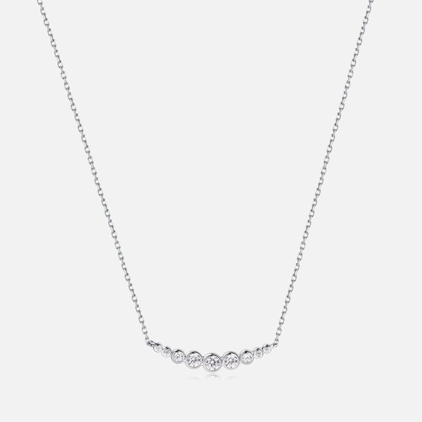 Carat London Carissa White Gold Plated Sterling Silver Necklace