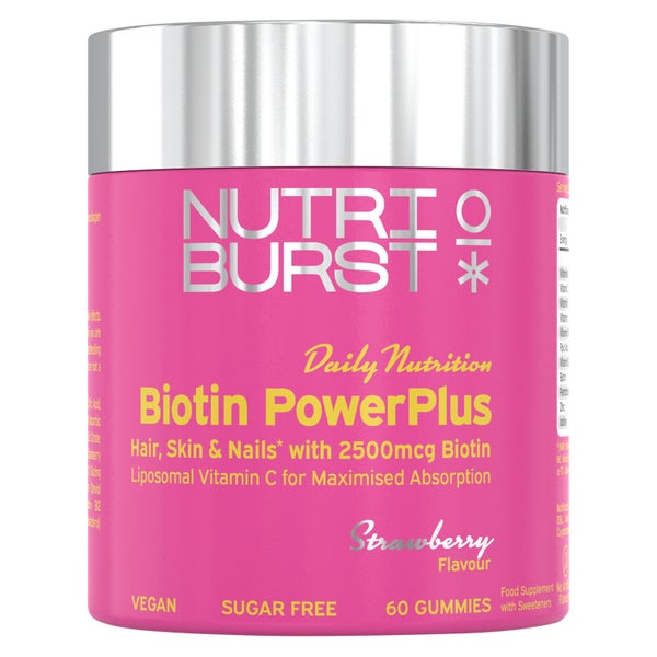 Nutriburst Biotin PowerPlus - 60 Gummies