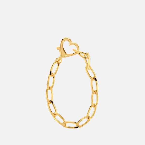 anna + nina Women's Locked Love Bracelet Brass Goldplated - Gold