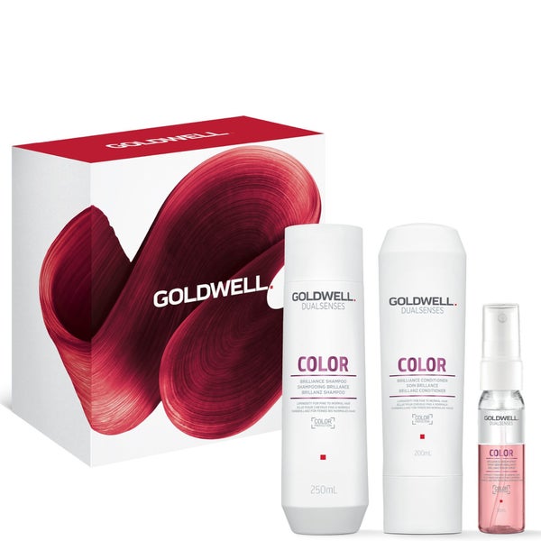 Goldwell Dualsenses Color Brillance Gift Set Anti-Colour Fading for Fine to Medium Hair (Worth £35.40)