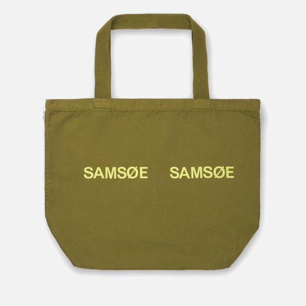 Samsøe Samsøe Frinka Organic Cotton-Canvas Shopper Tote Bag