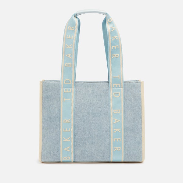 Ted Baker Jeanee Webbing Denim-Twill Medium Tote Bag