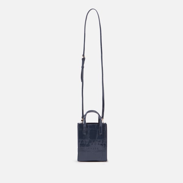 Ted Baker Gatocon Croc-Embossed Faux Leather Mini Bag