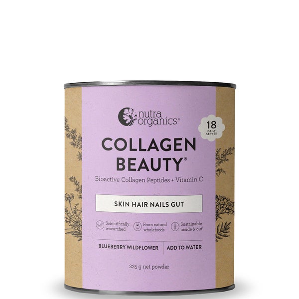 Nutra Organics Collagen Beauty Blueberry Wildflower Powder 225g