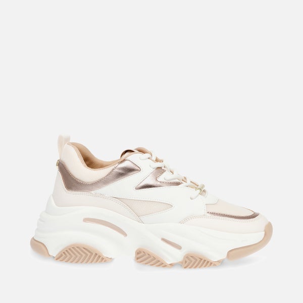Steve Madden Women's Progressive Faux Leather Trainers