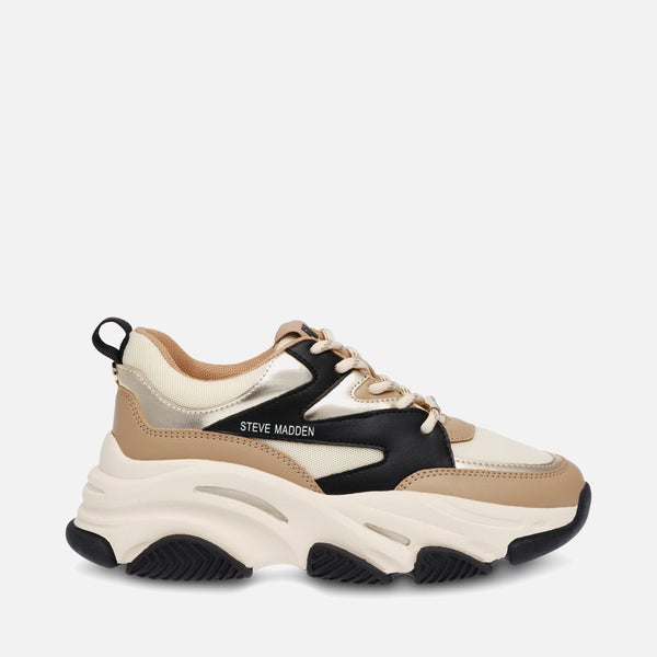 Steve Madden Women's Progressive Faux Leather Trainers