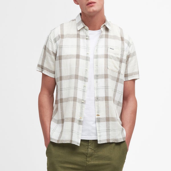 Barbour Heritage Croft Checked Linen-Blend Overshirt
