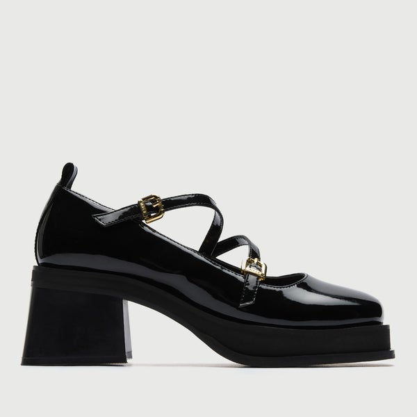 Walk London Women's Lily Patent Mary Jane Heels