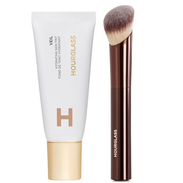 Hourglass Hydrating Skin Tint and Soft Glow Foundation Brush Bundle 35ml (Various Shades)