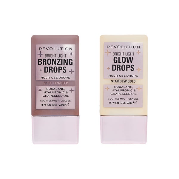 Makeup Revolution Bronze and Glow Drop Duo - Deep Bronze Spice