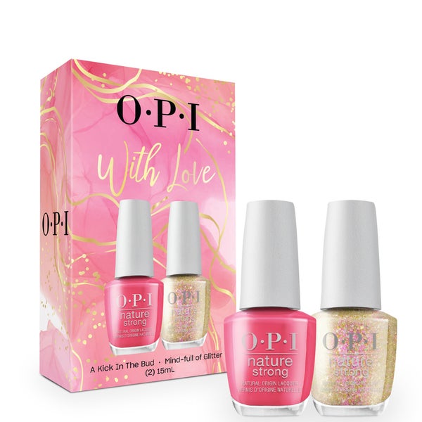 OPI Nature Strong Duo Gift Set - A Kick In The Bud, Mind-full of Glitter - Limited Edition set (Worth $47.90)