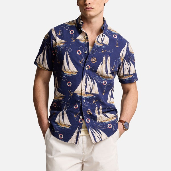 Polo Ralph Lauren Anchor Cotton-Poplin Custom Slim Fit Shirt