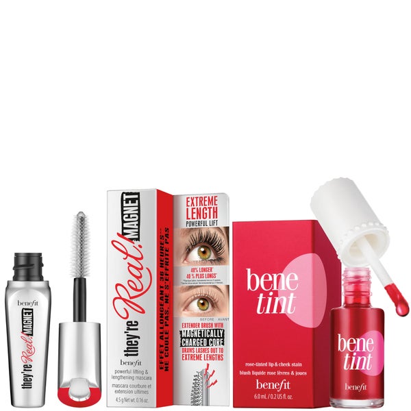 Benefit Benetint 6ml And Mini Mascara Bundle - They’Re Real Magnet Extreme Lengthening And Powerful Lifting (Worth £36.50)