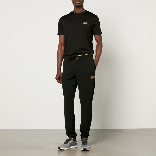 EA7 Gold Label Heavy Waffle-Knit Sweatpants