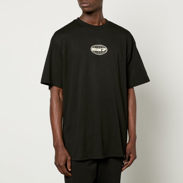 EA7 Train Globe Graphic Cotton-Jersey T-Shirt