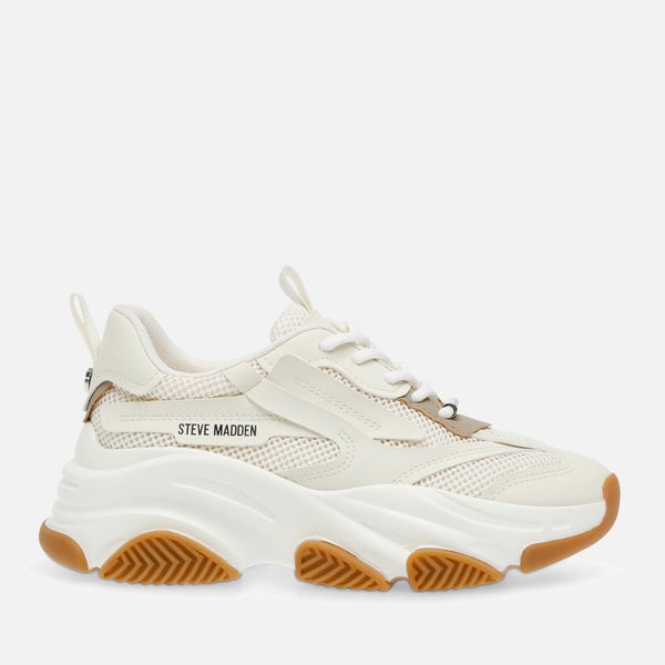 Steve Madden Women's Possession-E Faux Leather Trainers
