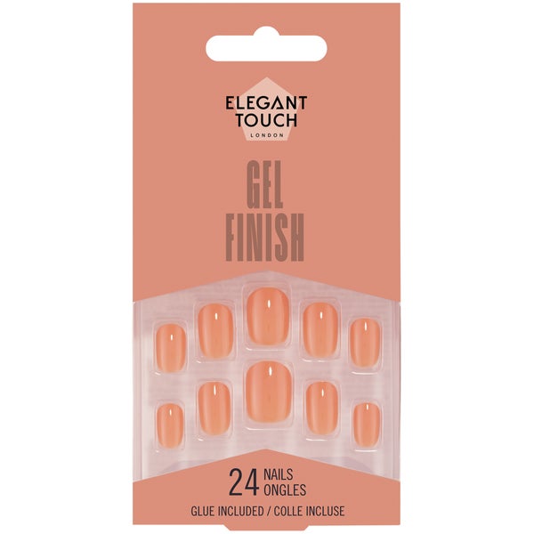 Elegant Touch False Nails Gel Finish - Apricot Crush