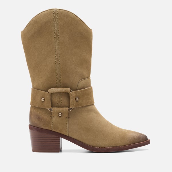 Clarks Women's Morzine Rise Suede Western Boots