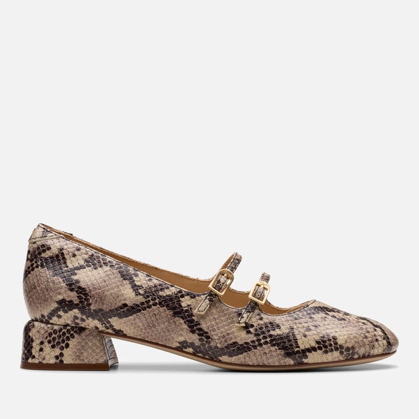 Clarks Women's Daiss30 Shine Leather Mid Heels