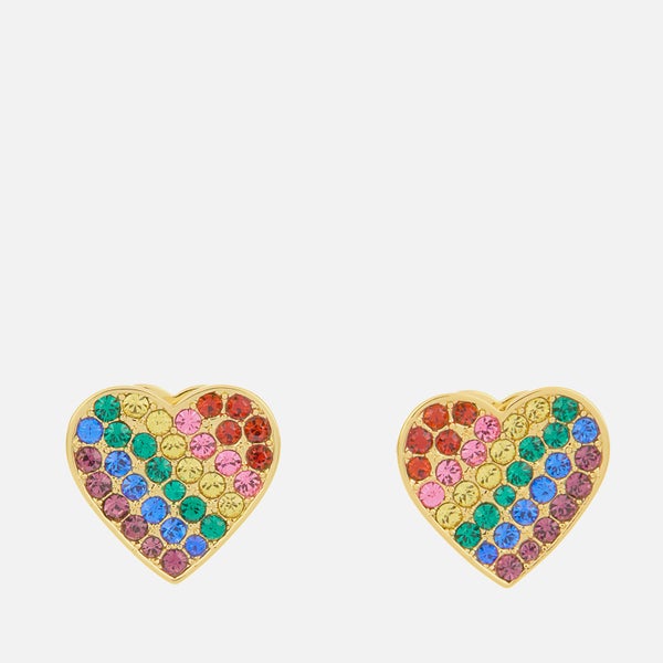 Kate Spade New York Women's Rainbow Joy-Heart Studs - Multi