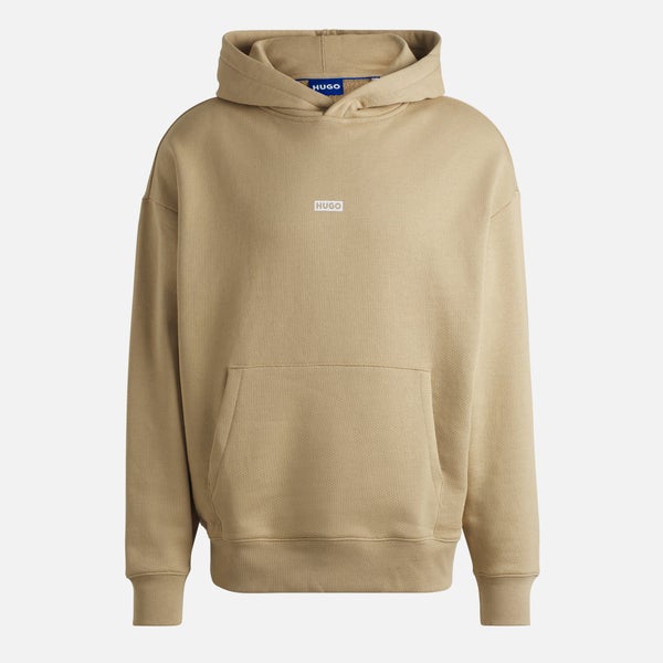HUGO Blue Nazardo Cotton-Jersey Hoodie