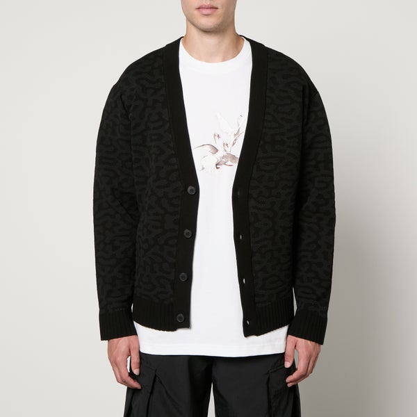HUGO Spuffon Intarsia-Knit Cardigan