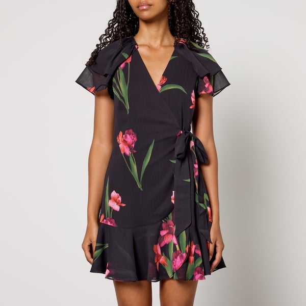 Ted Baker Fasnia Angel Sleeve Wrap Mini Dress