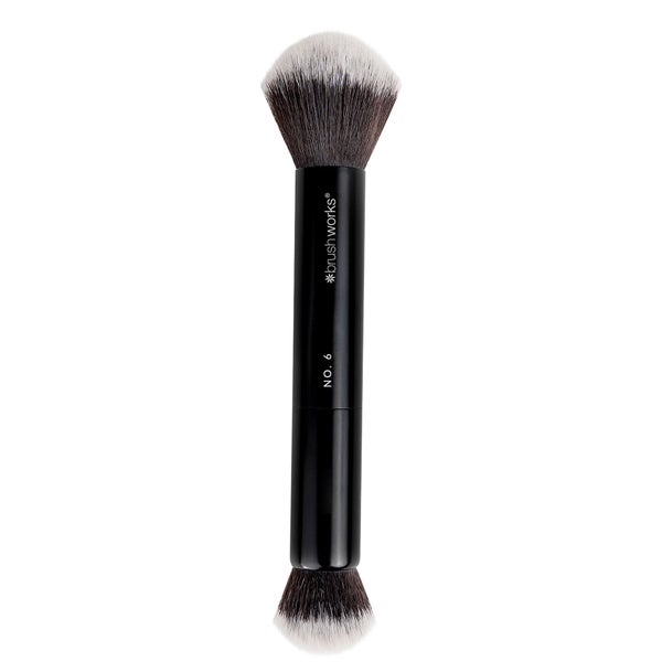 brushworks No. 6 Double Ended Powder and Buff Brush
