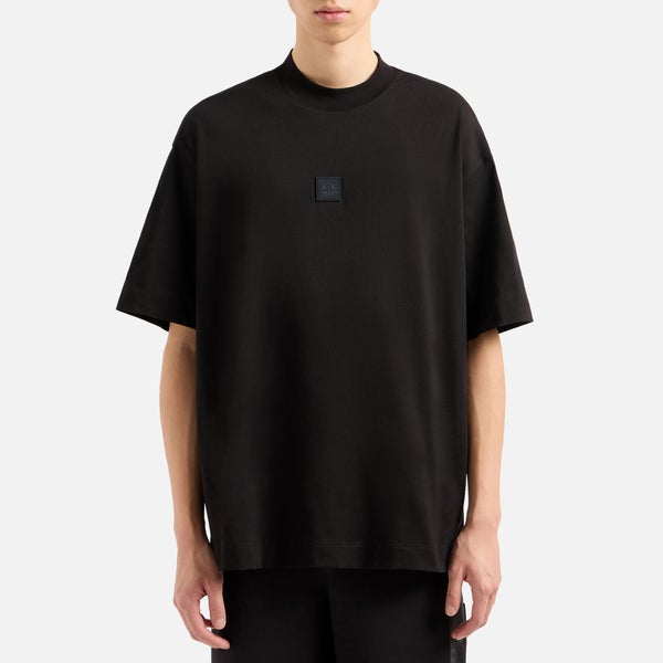 Armani Exchange Black Edition Patch Cotton-Jersey T-Shirt