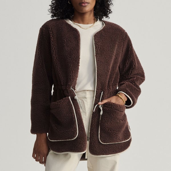Varley Angelina Sherpa Faux Fur Coat