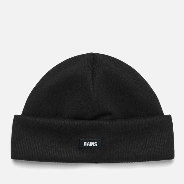 RAINS Rib-Knit Fleece-Lined Beanie