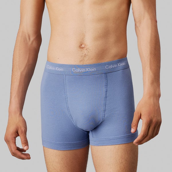 Calvin Klein Five-Pack Cotton-Jersey Trunks