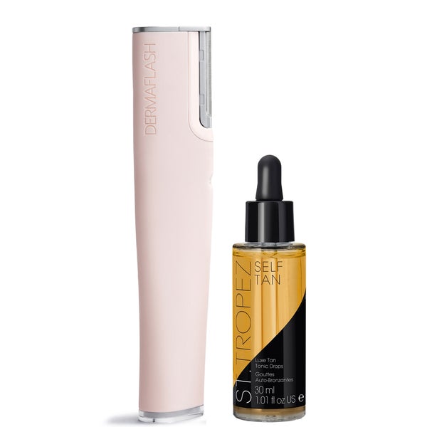 DERMAFLASH x St. Tropez Dermaplaning and Self Tanning Duo ($241 Value)