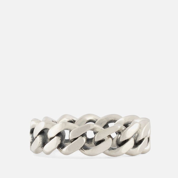 Serge DeNimes Men's 925 Sterling Silver Cuban Link Ring - Silver