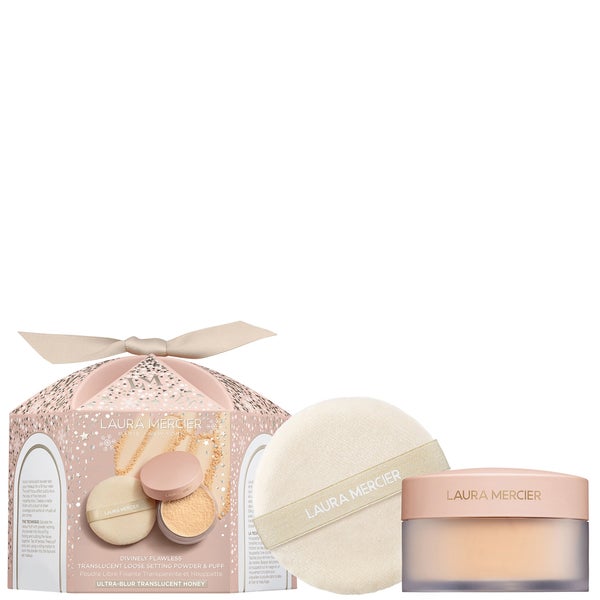 Laura Mercier Divinely Flawless Ultra-Blur Translucent Loose Setting Powder and Puff 20g (Various Shades)