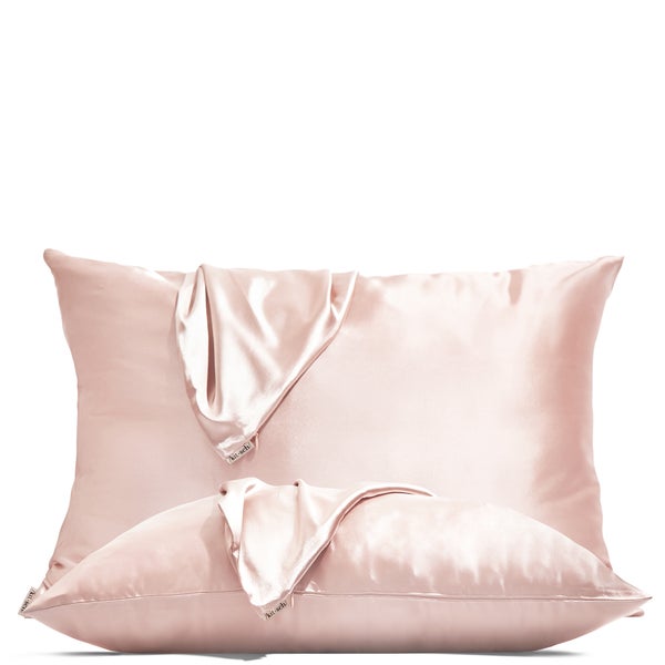 Kitsch Holiday Satin Pillowcase Duo - Blush