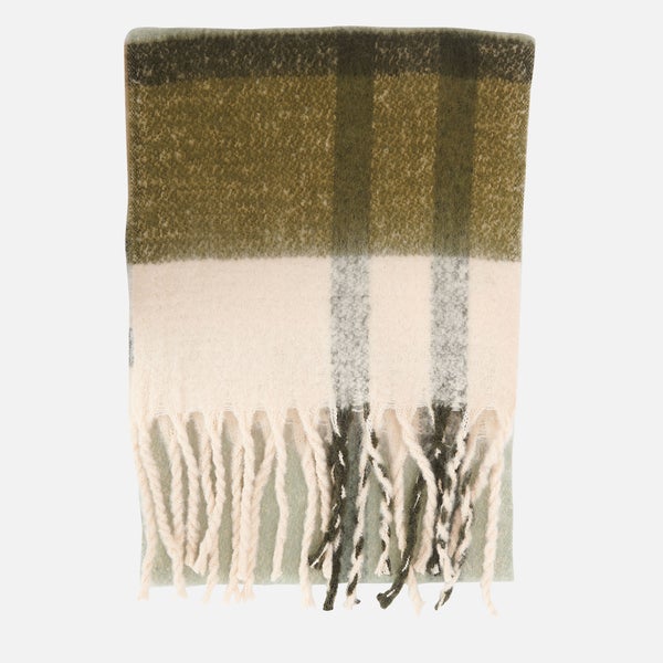 Barbour Isla Tartan Intarsia-Knit Scarf
