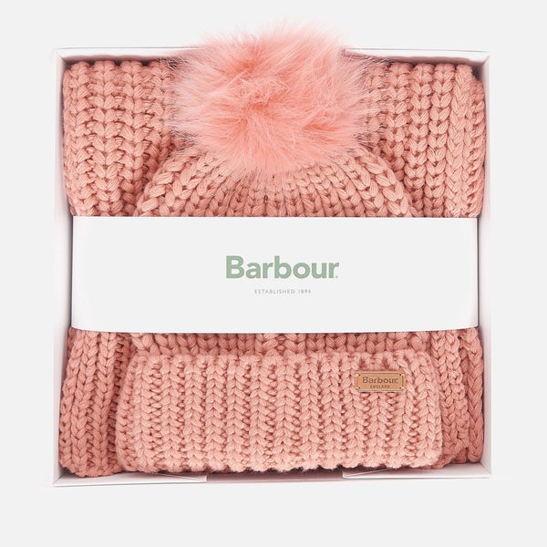 Barbour Saltburn Knit Beanie & Scarf Gift Set