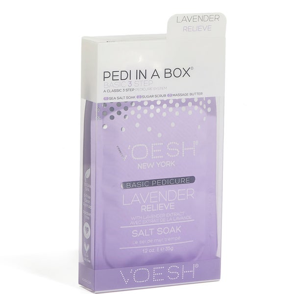 VOESH Pedi in a Box Basic 3 Step - Lavender Relieve