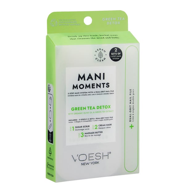 VOESH Mani Moments 3 Steps - Green Tea Detox Kit (2 Sets)